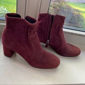 Prada Purple suede ankle boots
